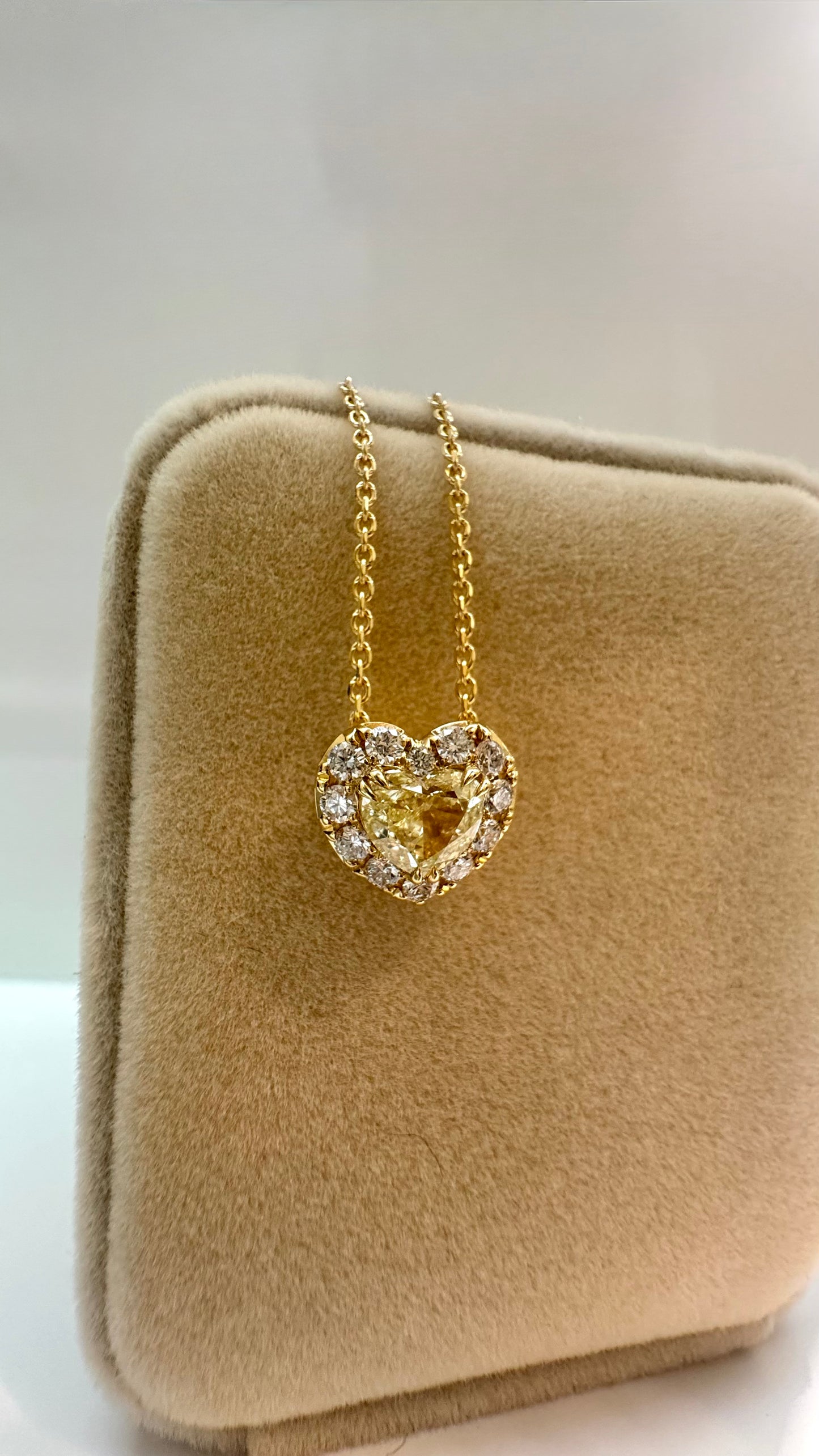 Girocollo Yellow Heart