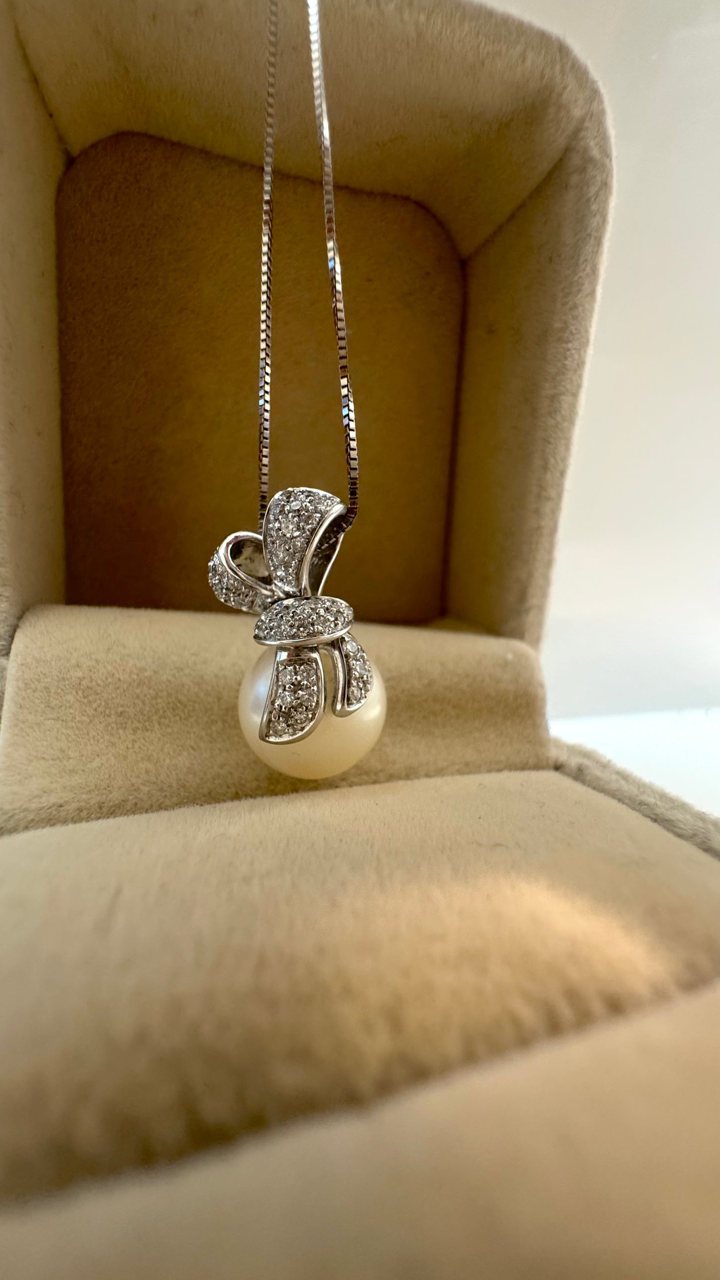 Collana Ribbon & Pearl