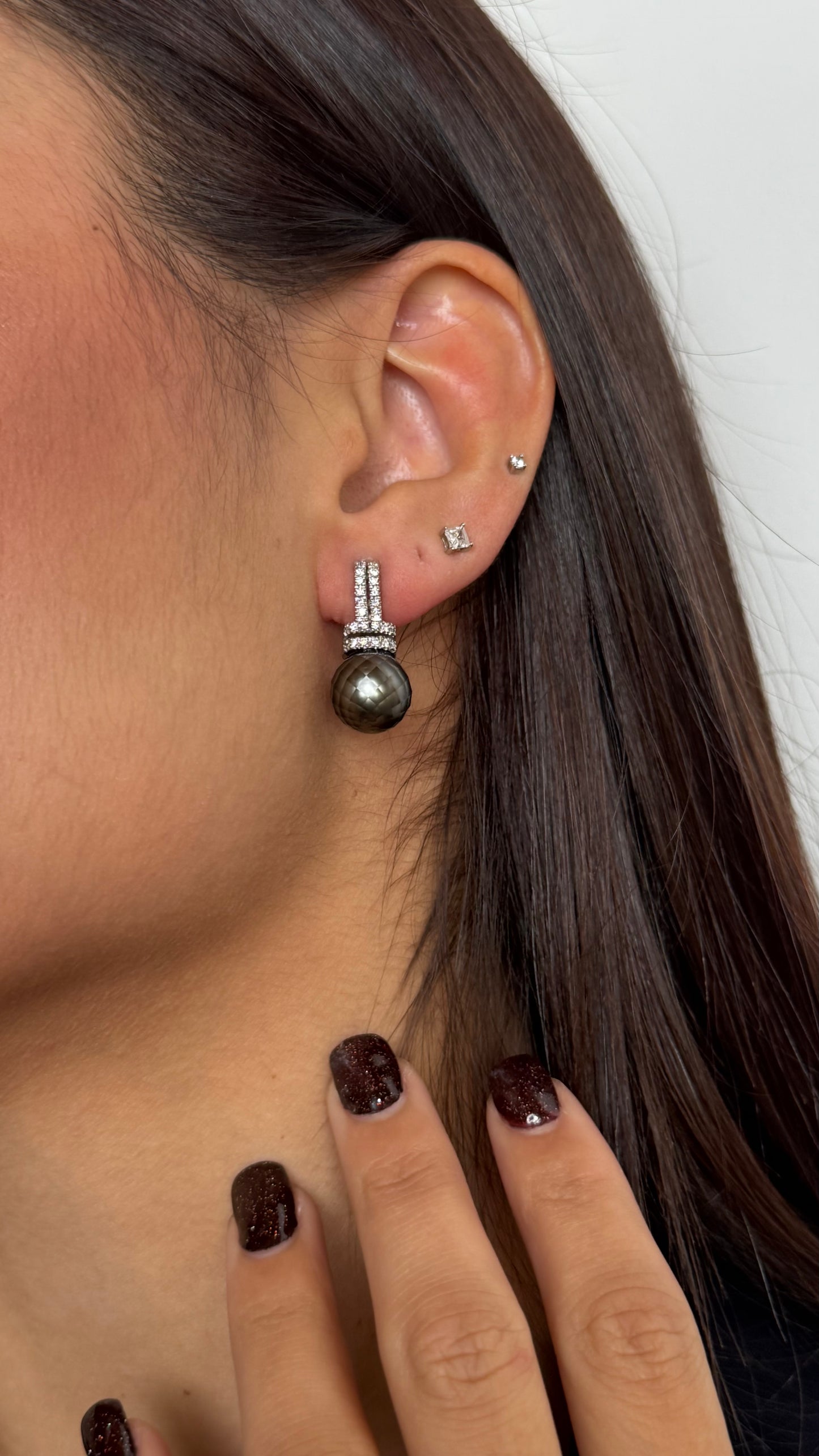 Orecchini stroboscopic Tahitian pearl