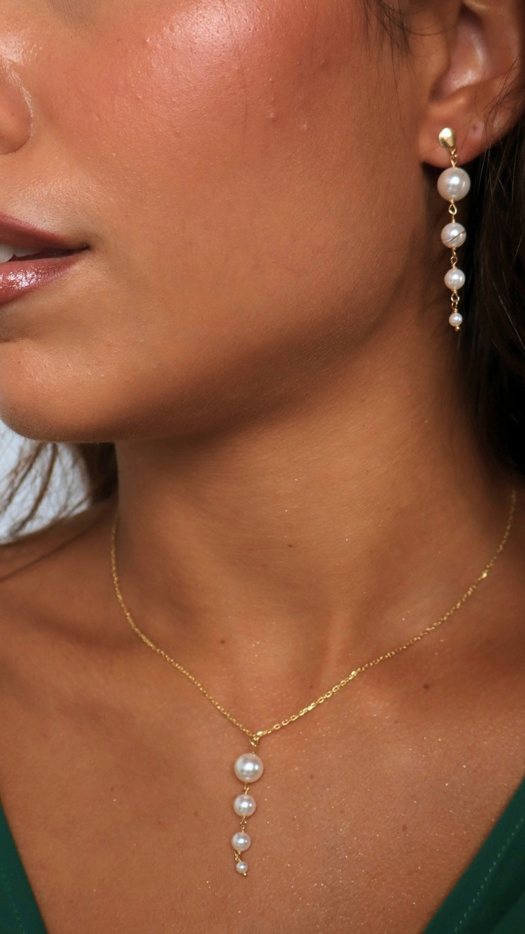 Collana Perle conchiglia magliate