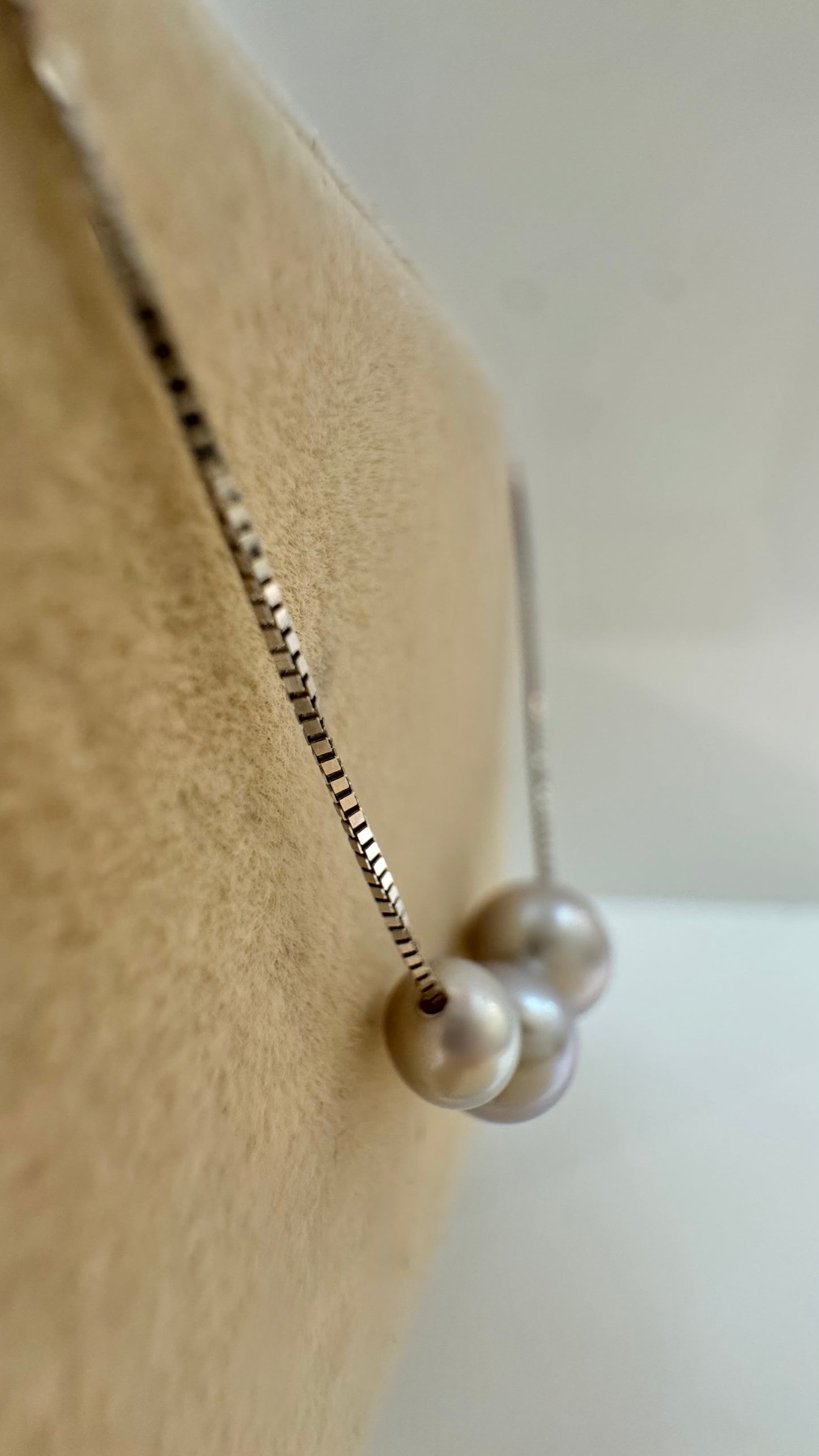 Collana 3 Perle Silver