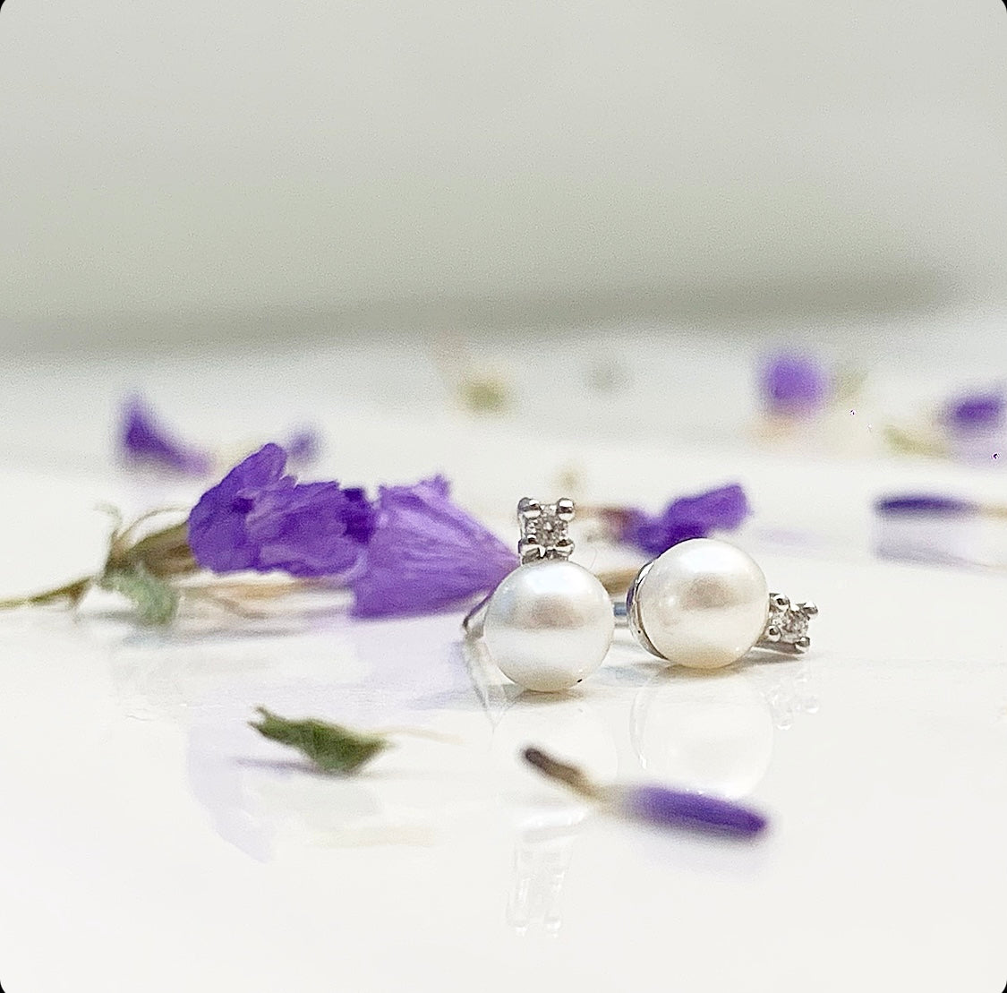 Orecchini Perla Acqua Dolce
