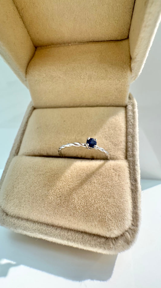 Anello Lucciola in zaffiro