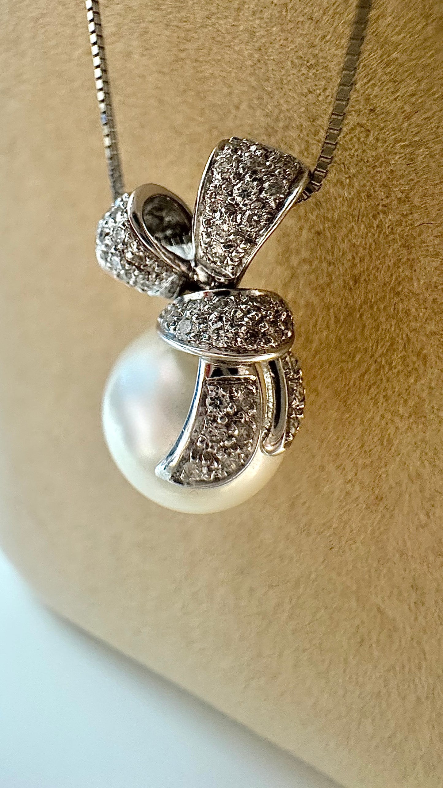Collana Ribbon & Pearl
