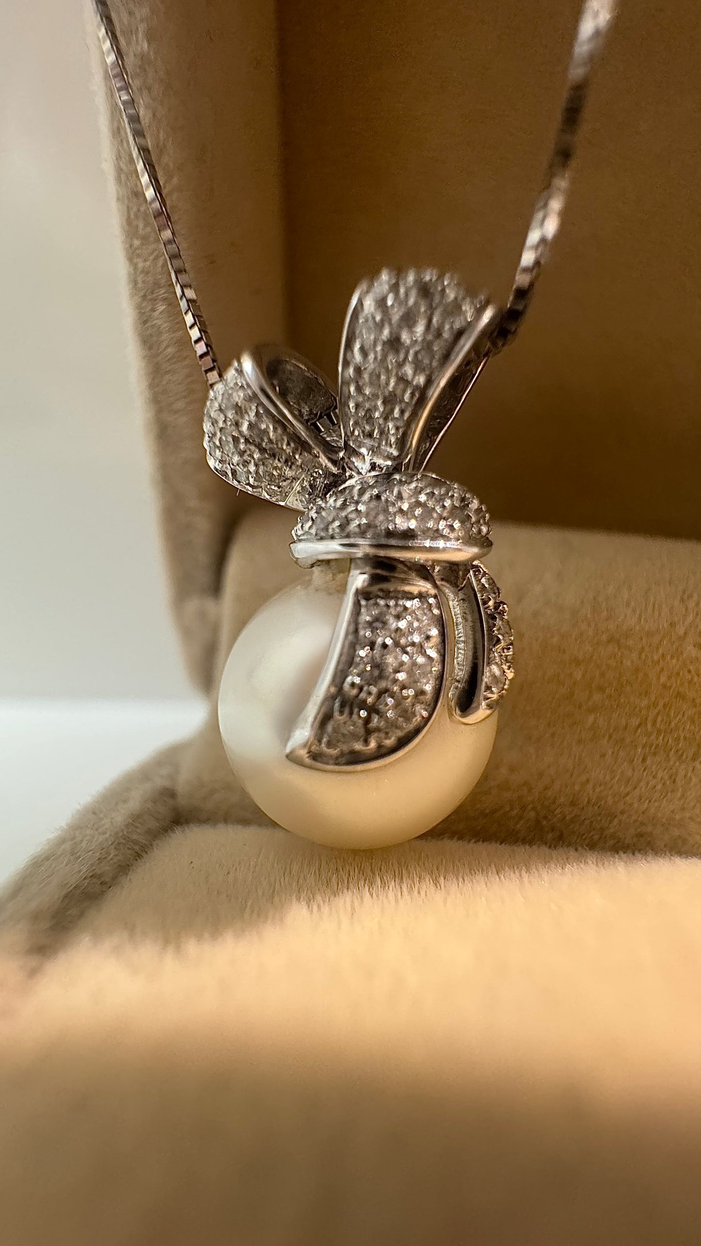Collana Ribbon & Pearl