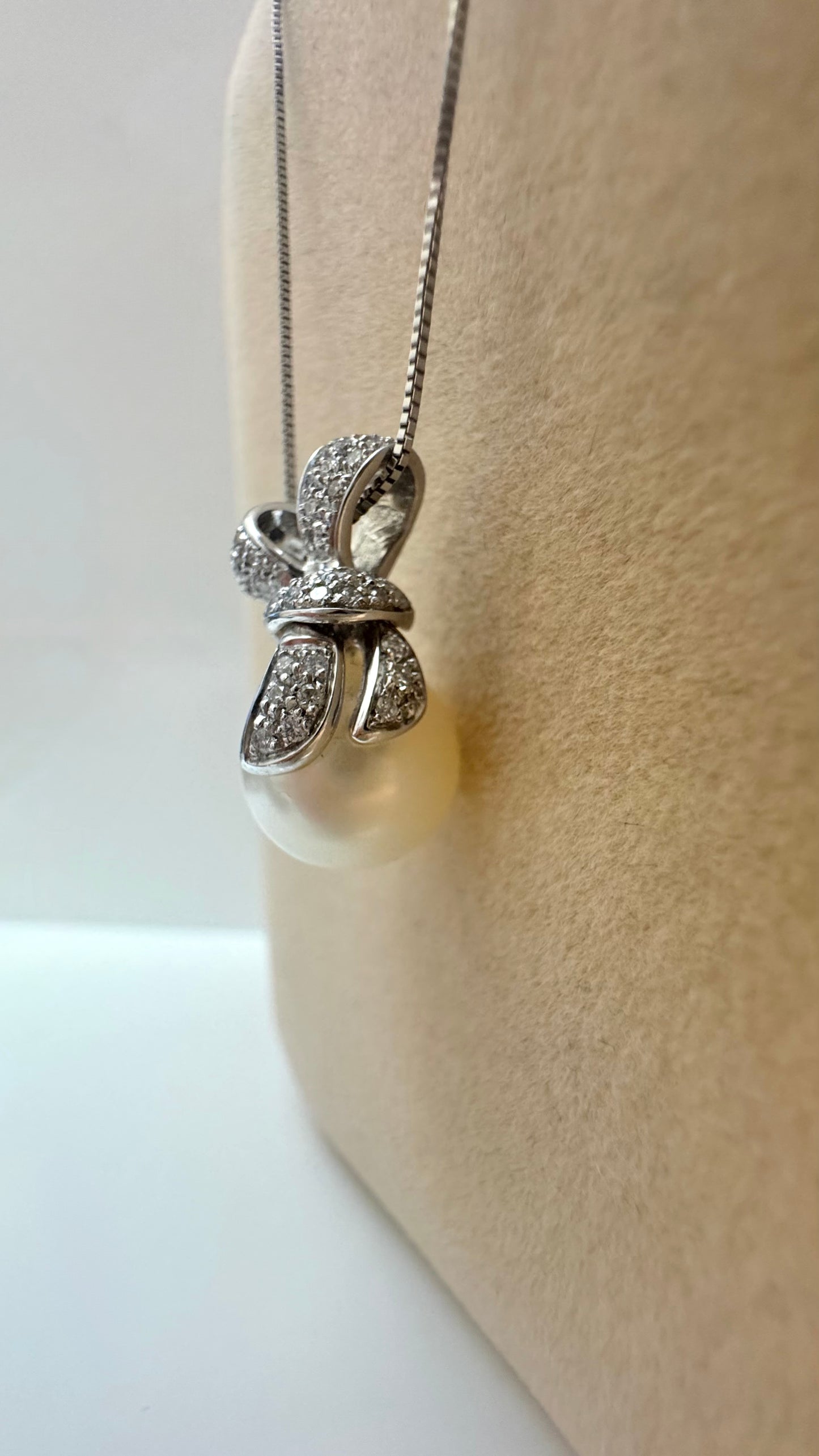 Collana Ribbon & Pearl