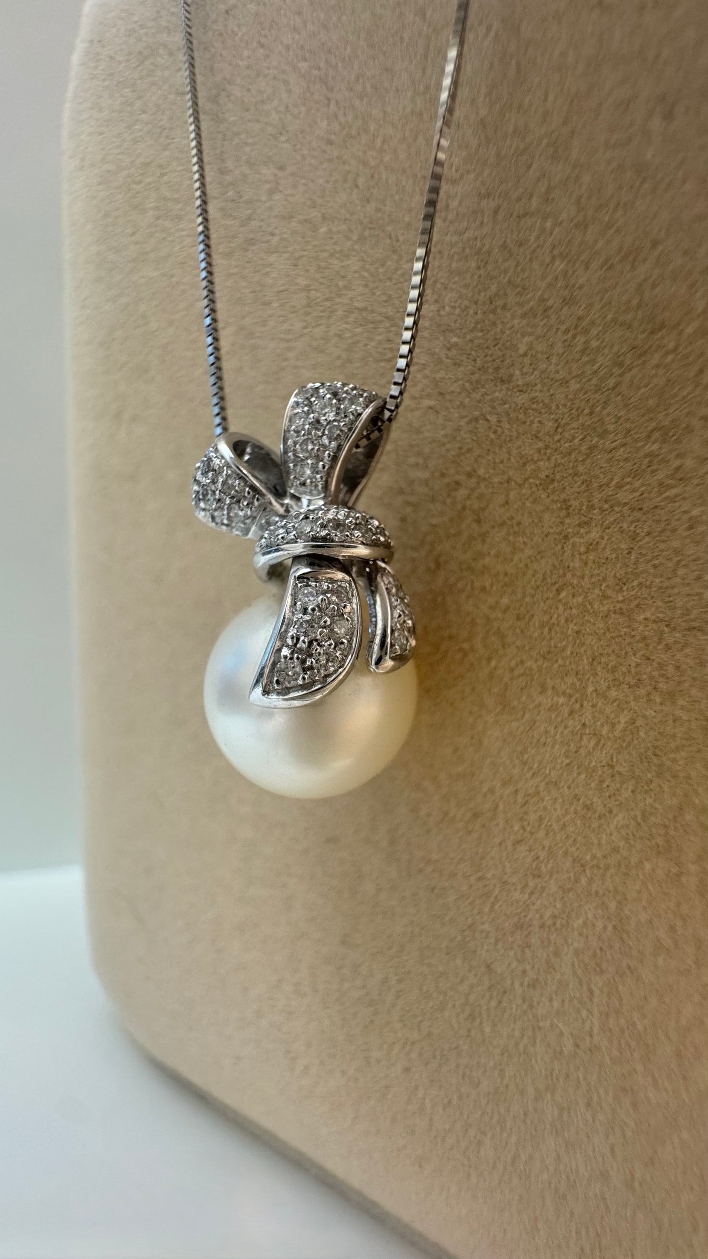 Collana Ribbon & Pearl