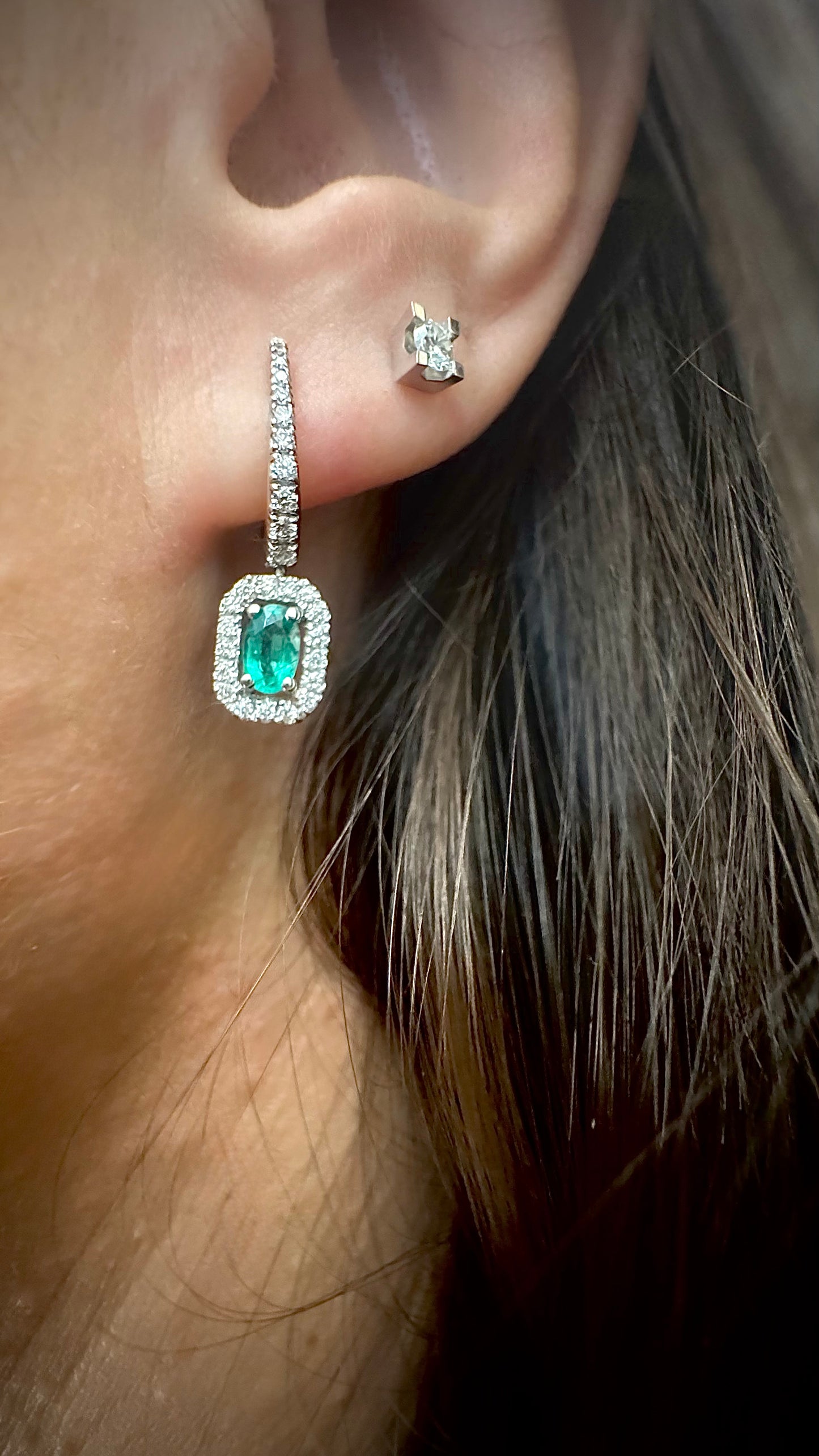 Orecchino Emerald Passion