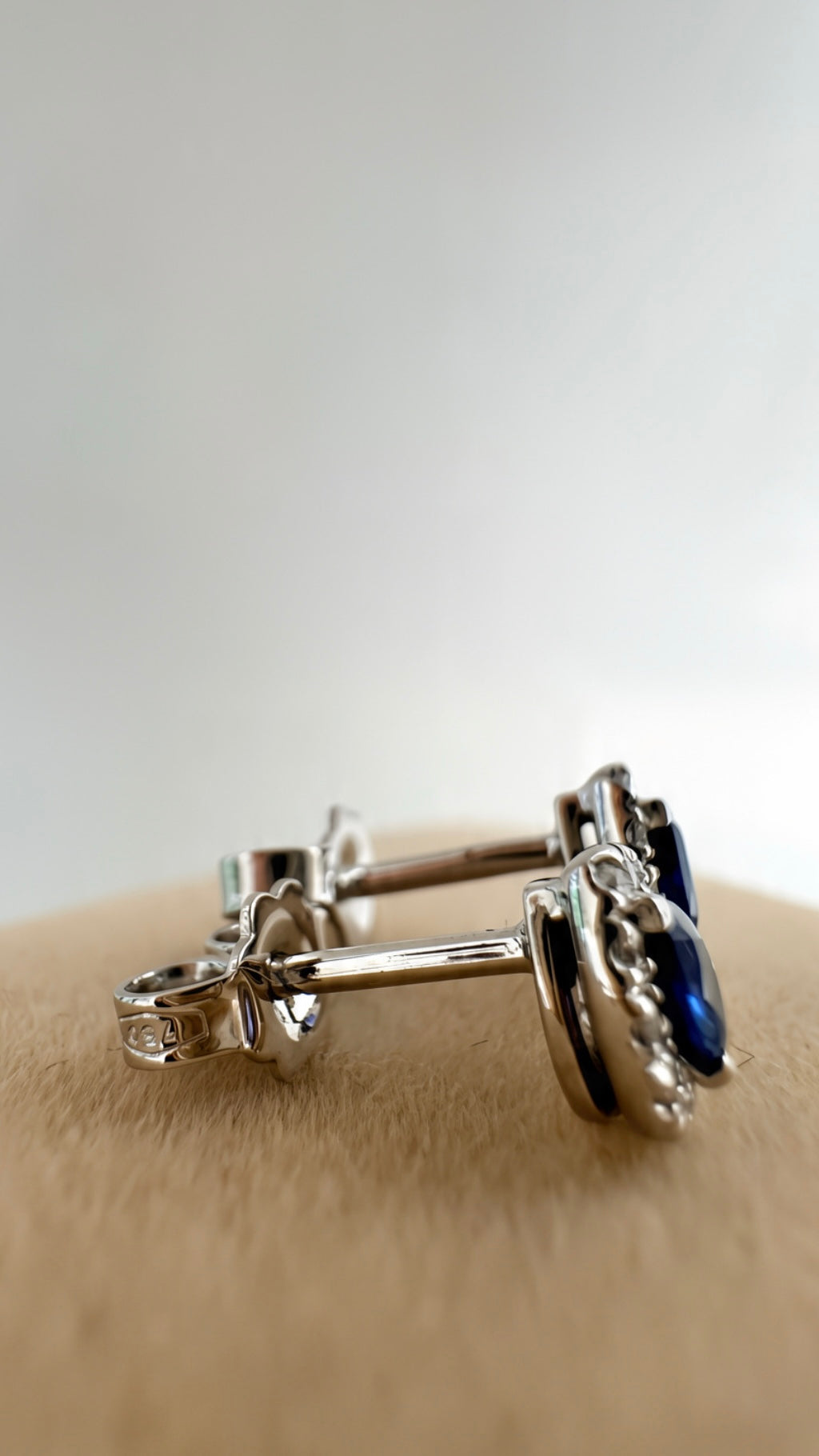 Orecchini blue sapphire drop