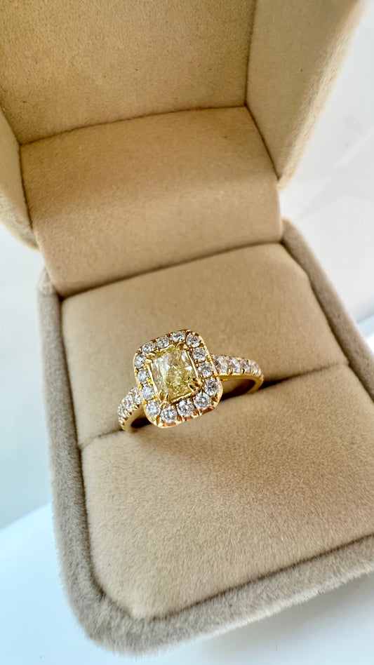Anello yellow diamond