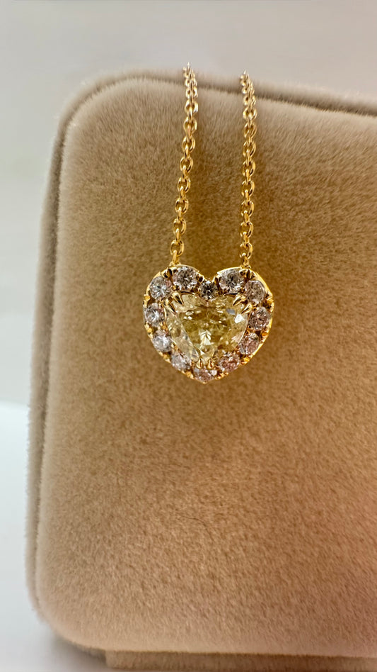 Girocollo Yellow Heart