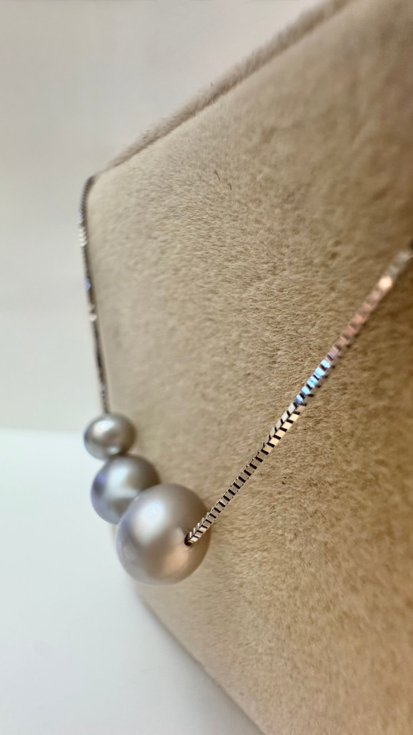 Collana 3 Perle Silver