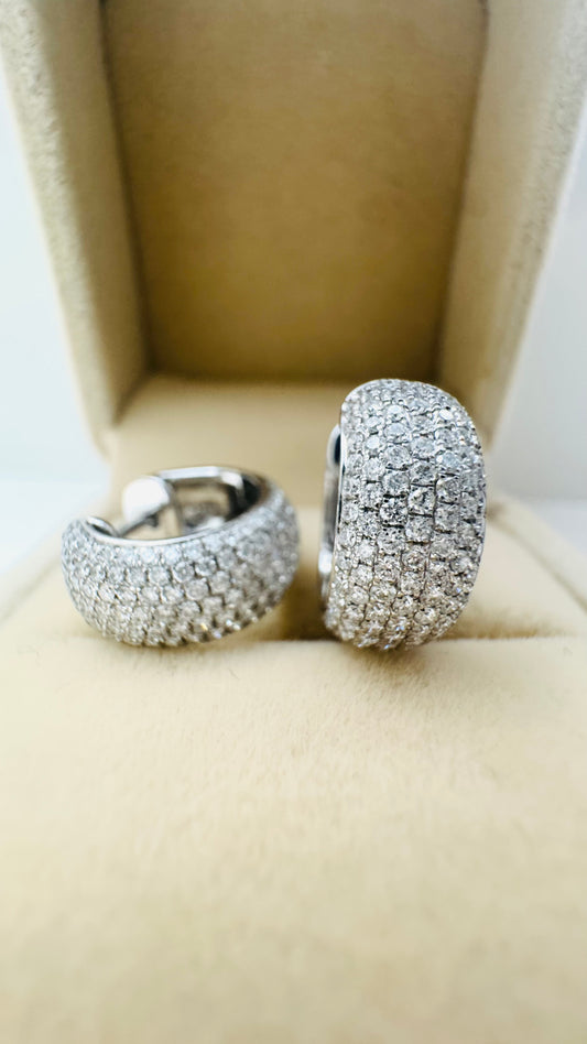 Orecchino Anella pavé maxi