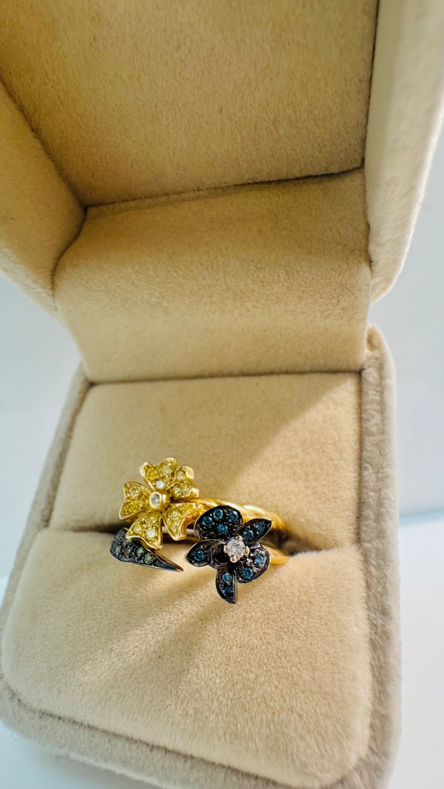 Anello Pervinca Gialla - Risi Gioielli