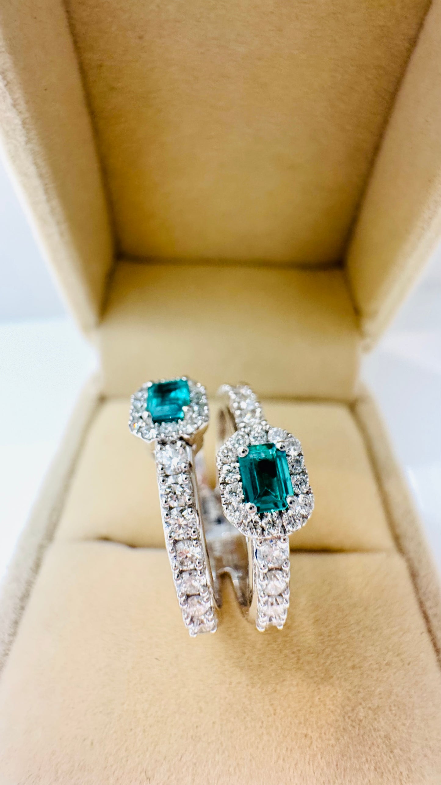 Double Emerald ring